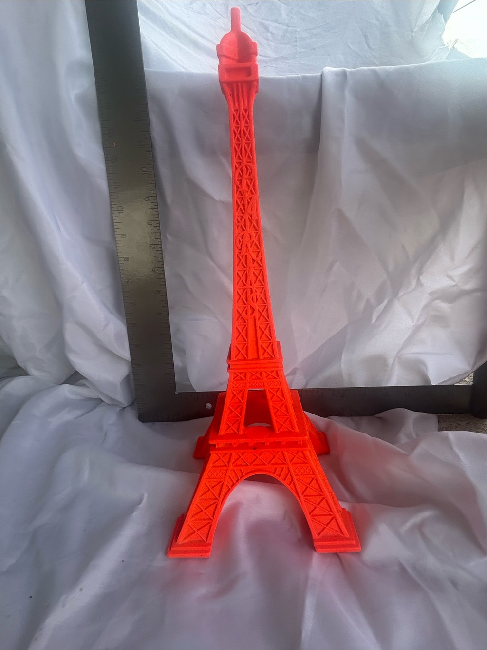 Bright Neon Eiffel Tower Decor - Orange
